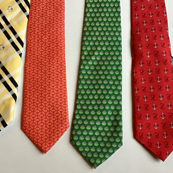 Lot of 4 Vineyard  Vines Custom collection silk Tie made in USA 🇺🇸 - Picture 6 of 6